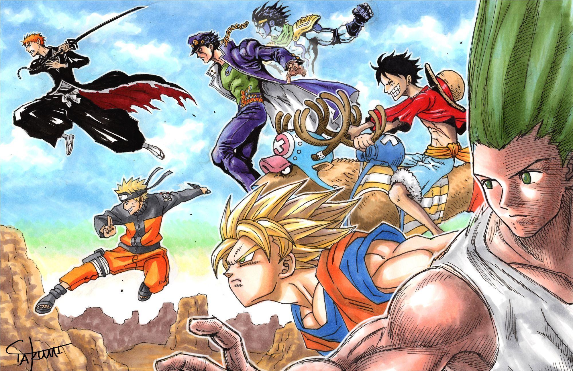 One Piece vs Naruto Wallpapers Top Free One Piece vs Naruto