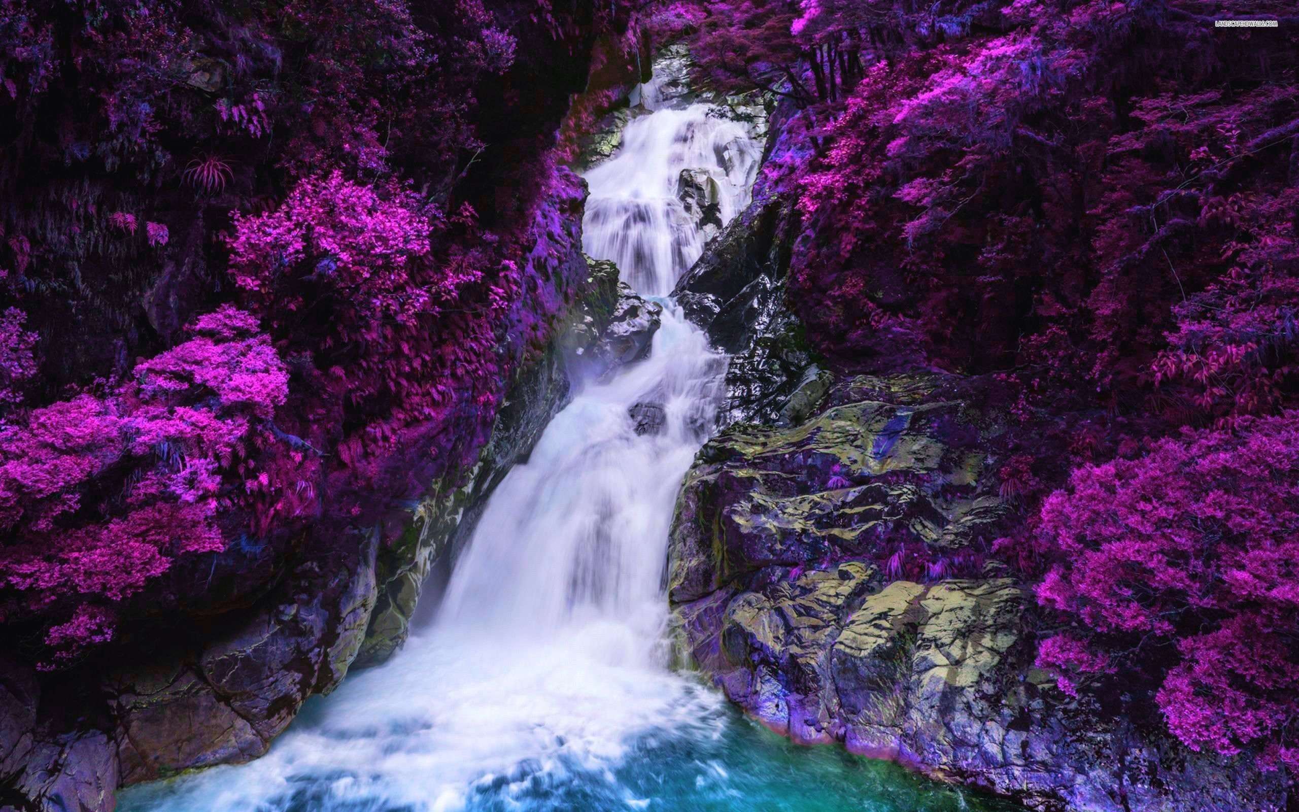 Purple Waterfall Wallpapers Top Free Purple Waterfall Backgrounds