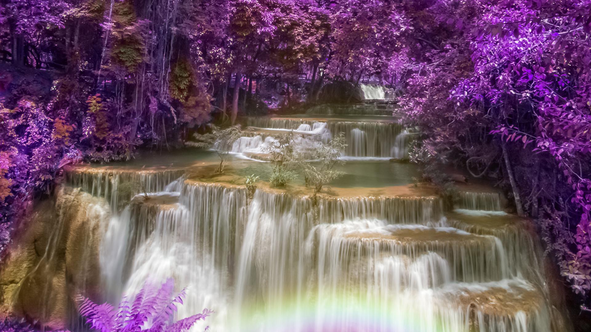 Purple Waterfall Wallpapers Top Free Purple Waterfall Backgrounds