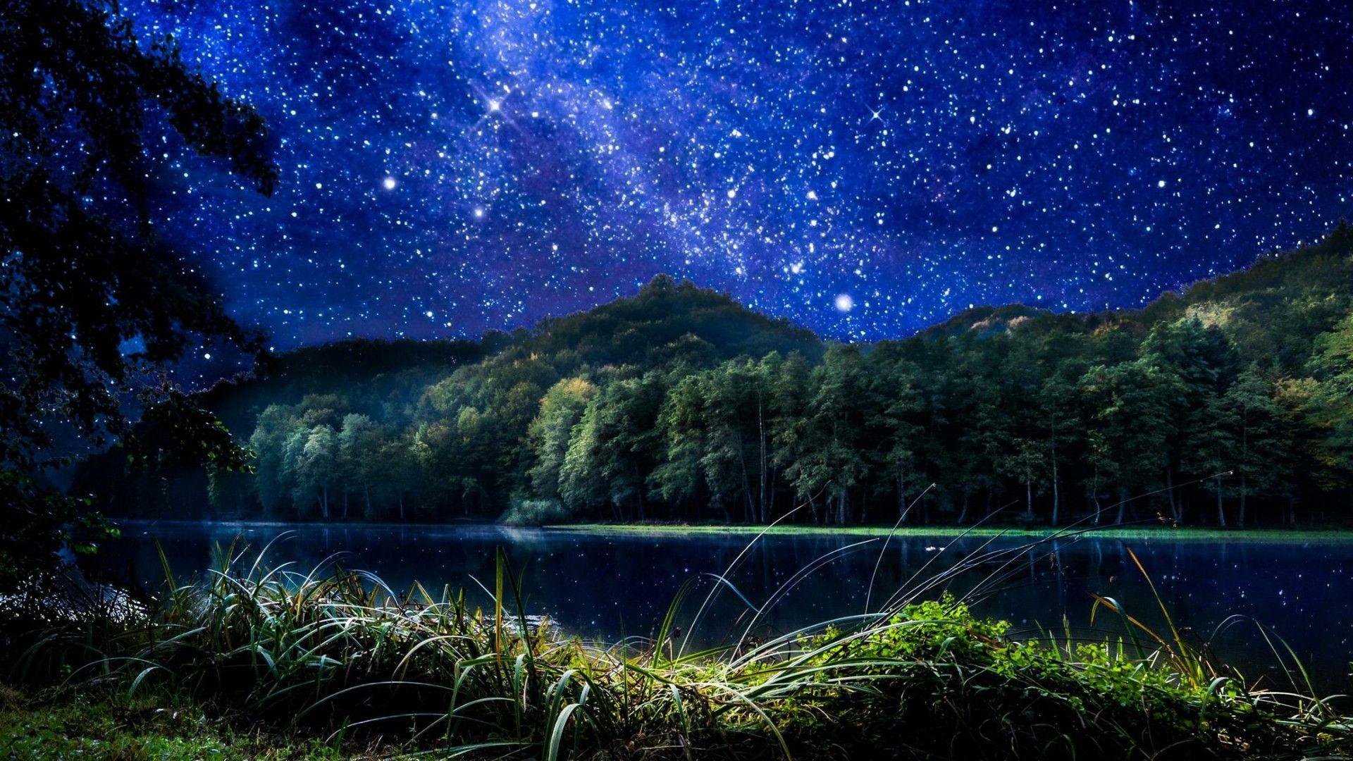 Starry Night Sky Wallpapers Top Free Starry Night Sky Backgrounds