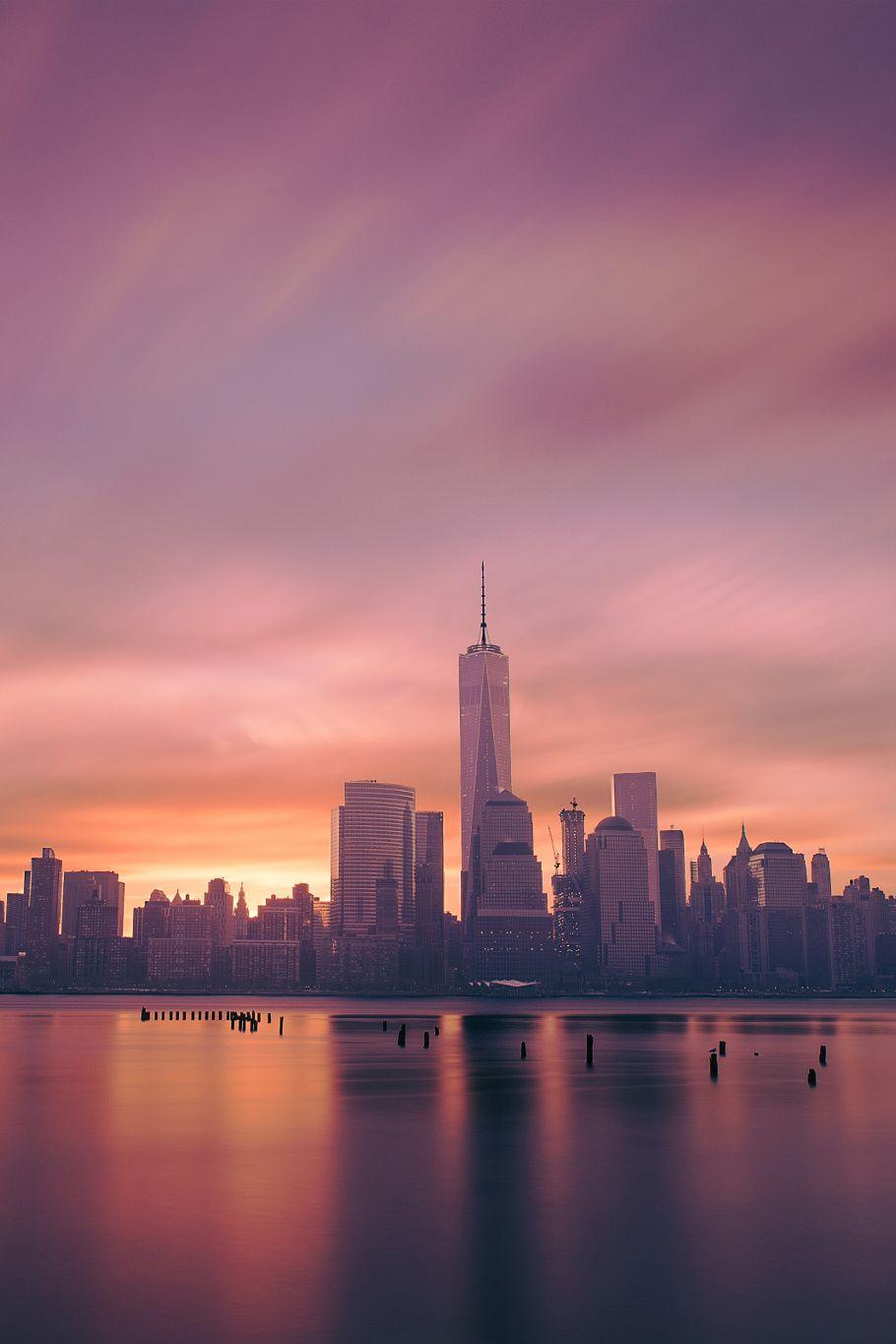 Pink Skyline Wallpapers Top Free Pink Skyline Backgrounds