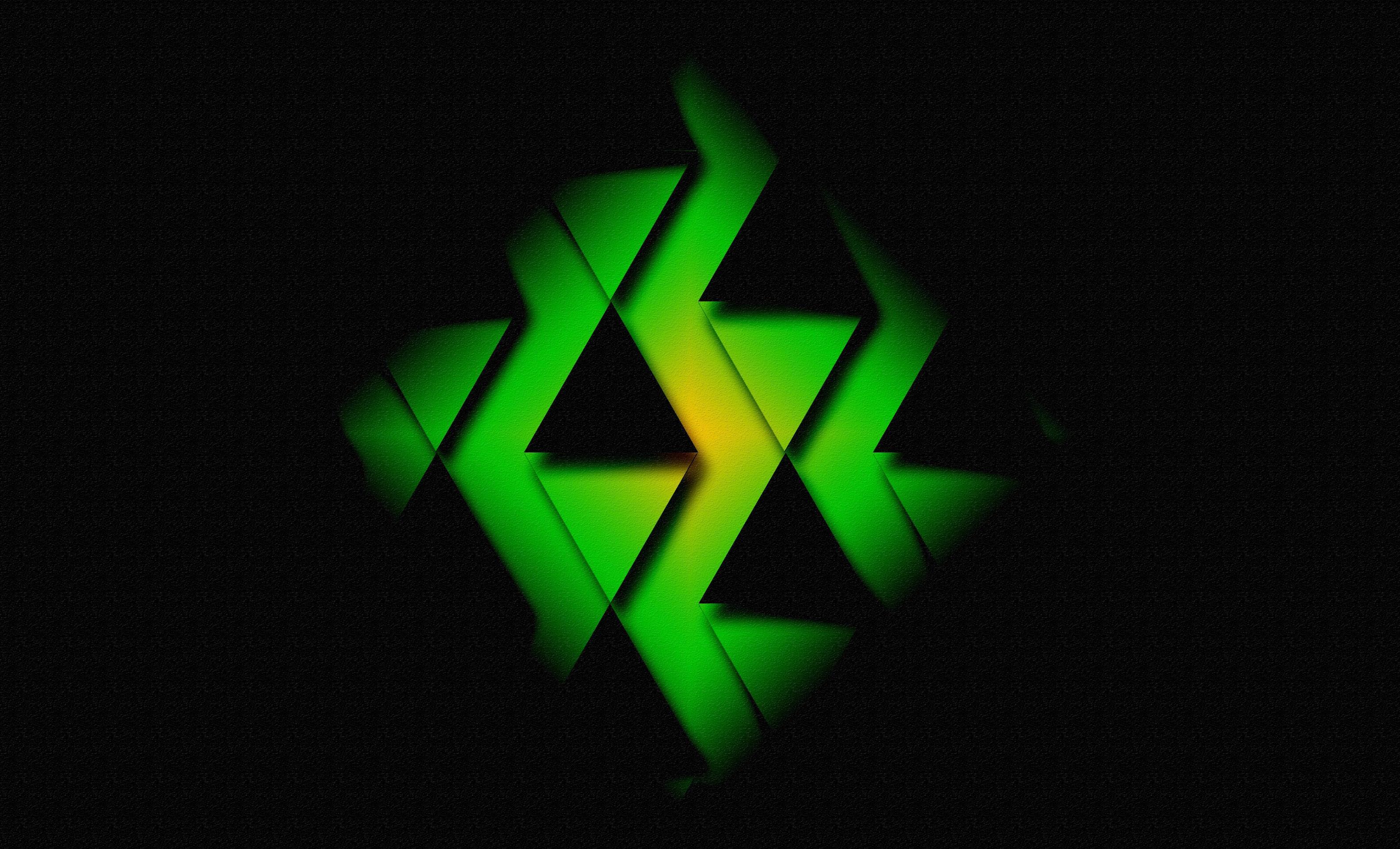 Green Triangle Abstract Wallpapers Top Free Green Triangle Abstract