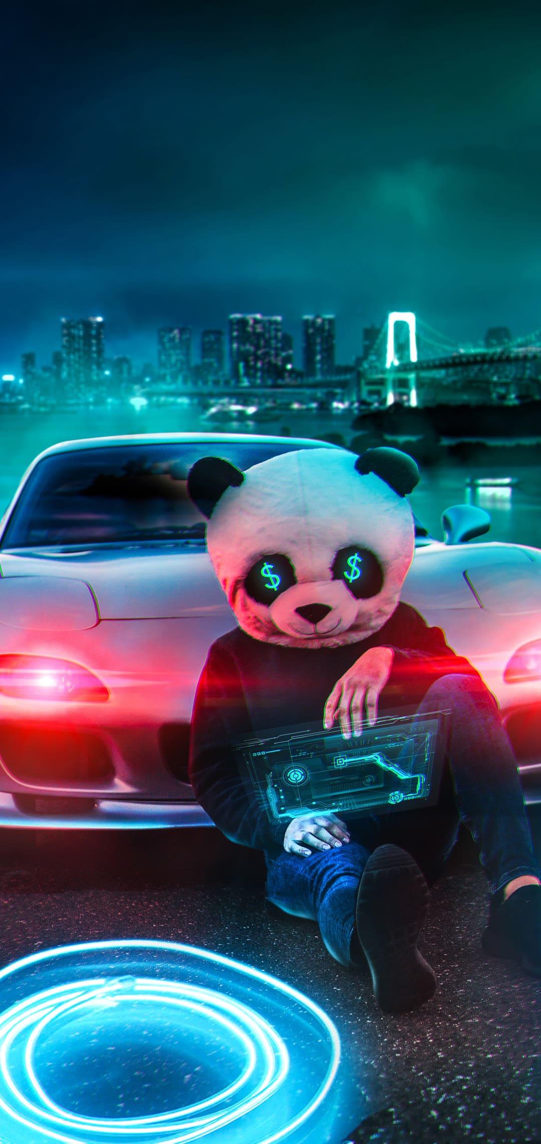 Blue Panda Wallpapers Top Free Blue Panda Backgrounds WallpaperAccess