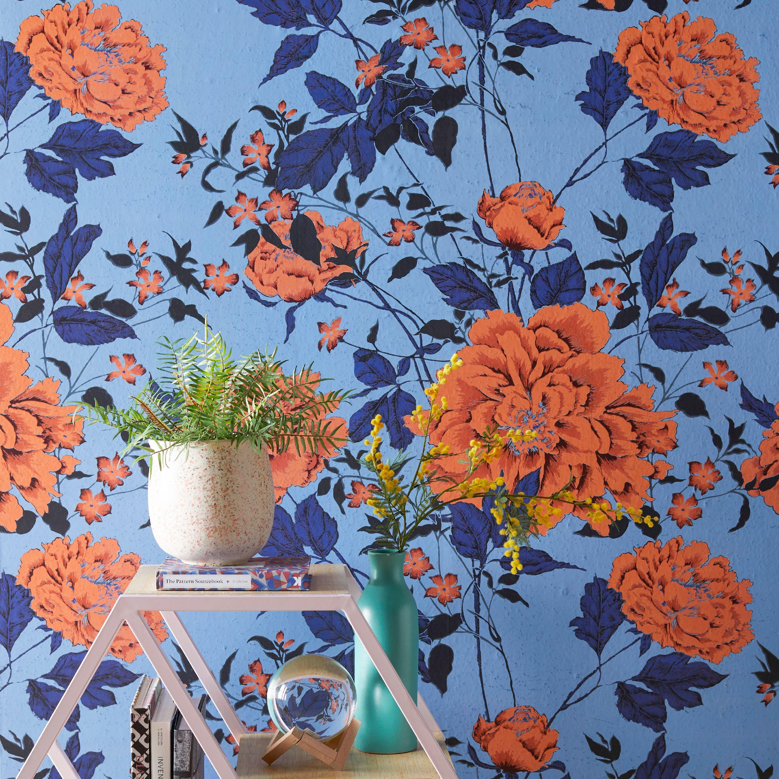Blue Floral Vintage Wallpapers Top Free Blue Floral Vintage