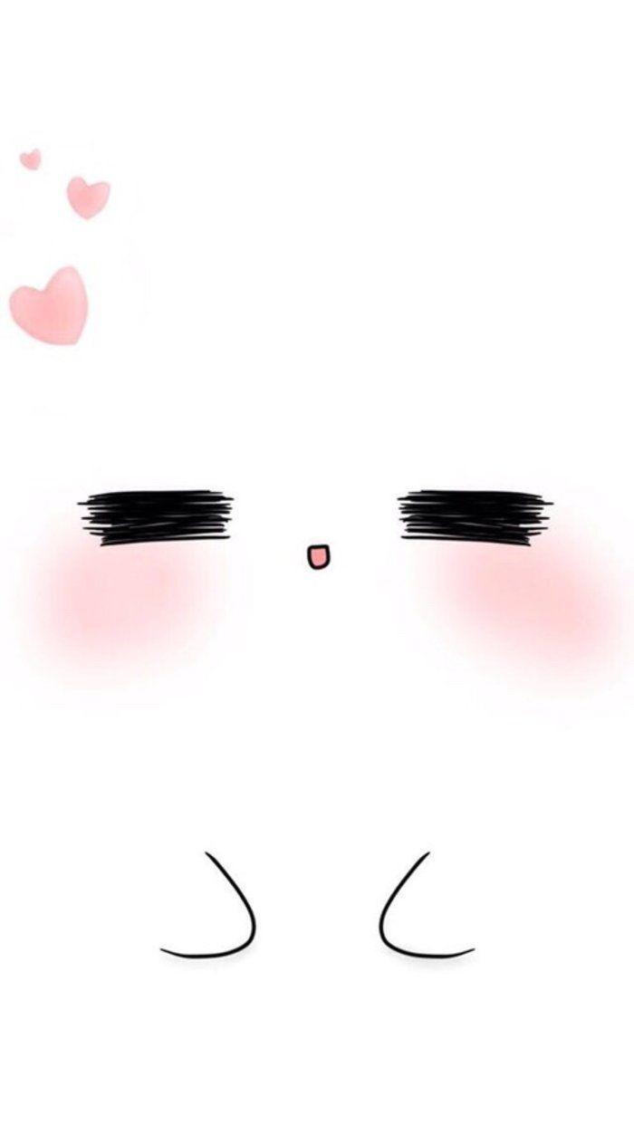 White Kawaii Wallpaper