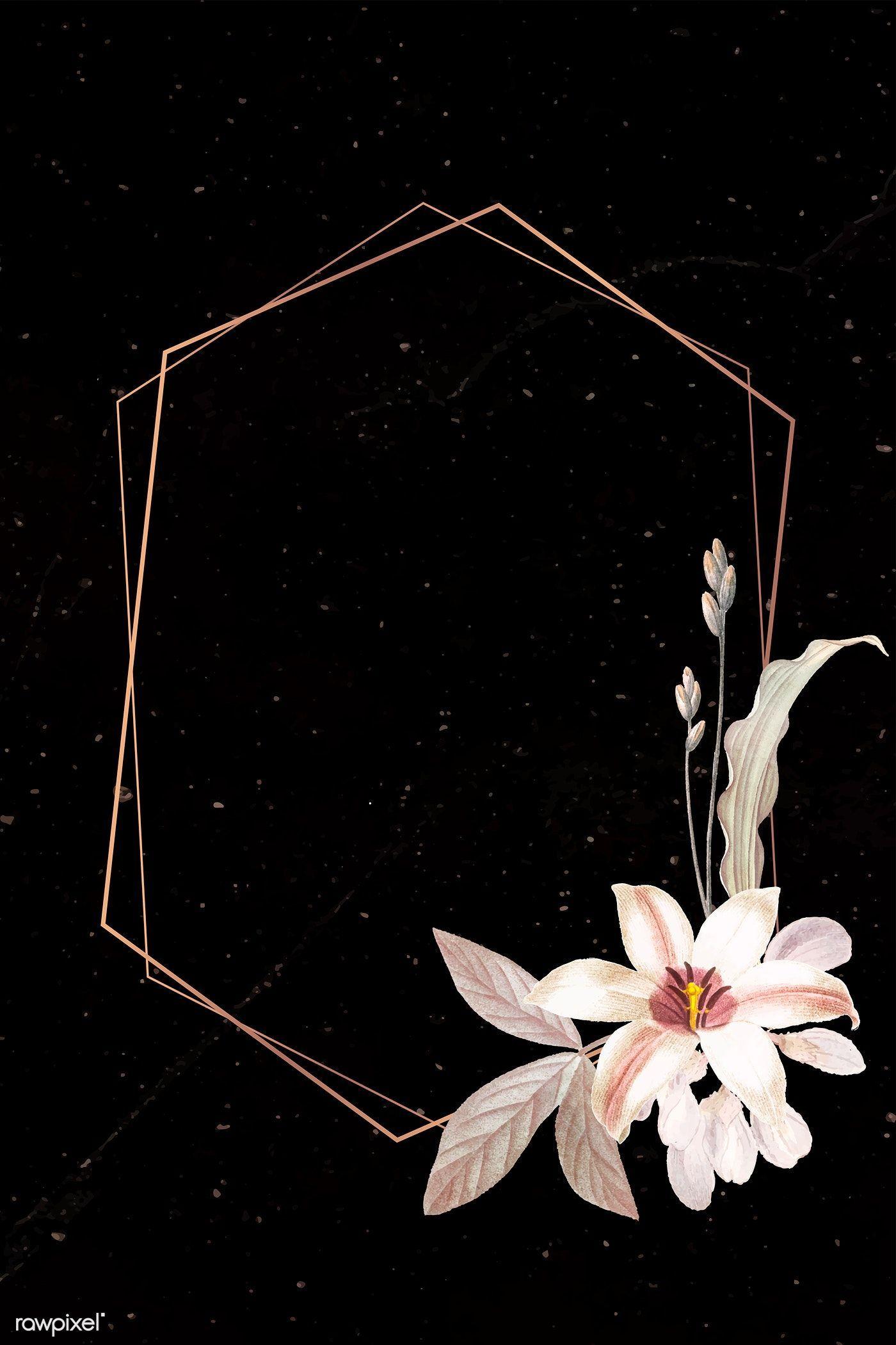 Black and Gold Flower Wallpapers Top Free Black and Gold Flower