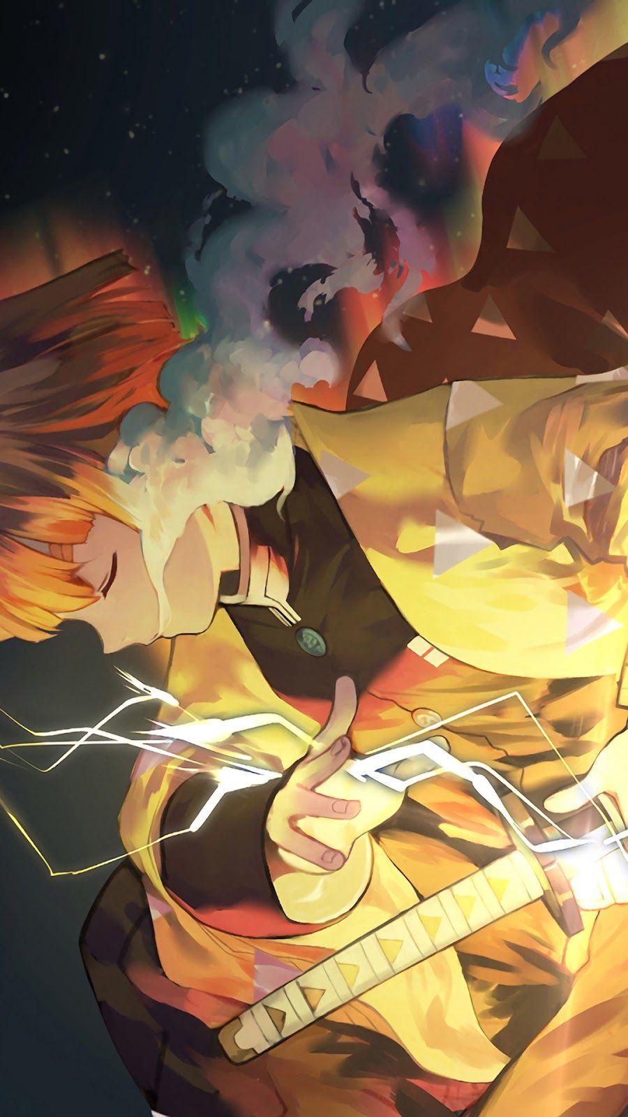 Demon Slayer Zenitsu iPhone Wallpapers Top Free Demon Slayer Zenitsu