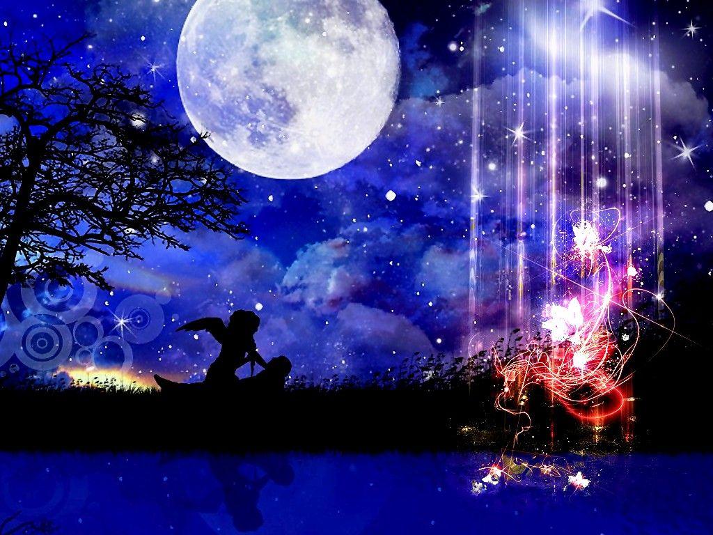 Flowers and Moon Wallpapers Top Free Flowers and Moon Backgrounds WallpaperAccess