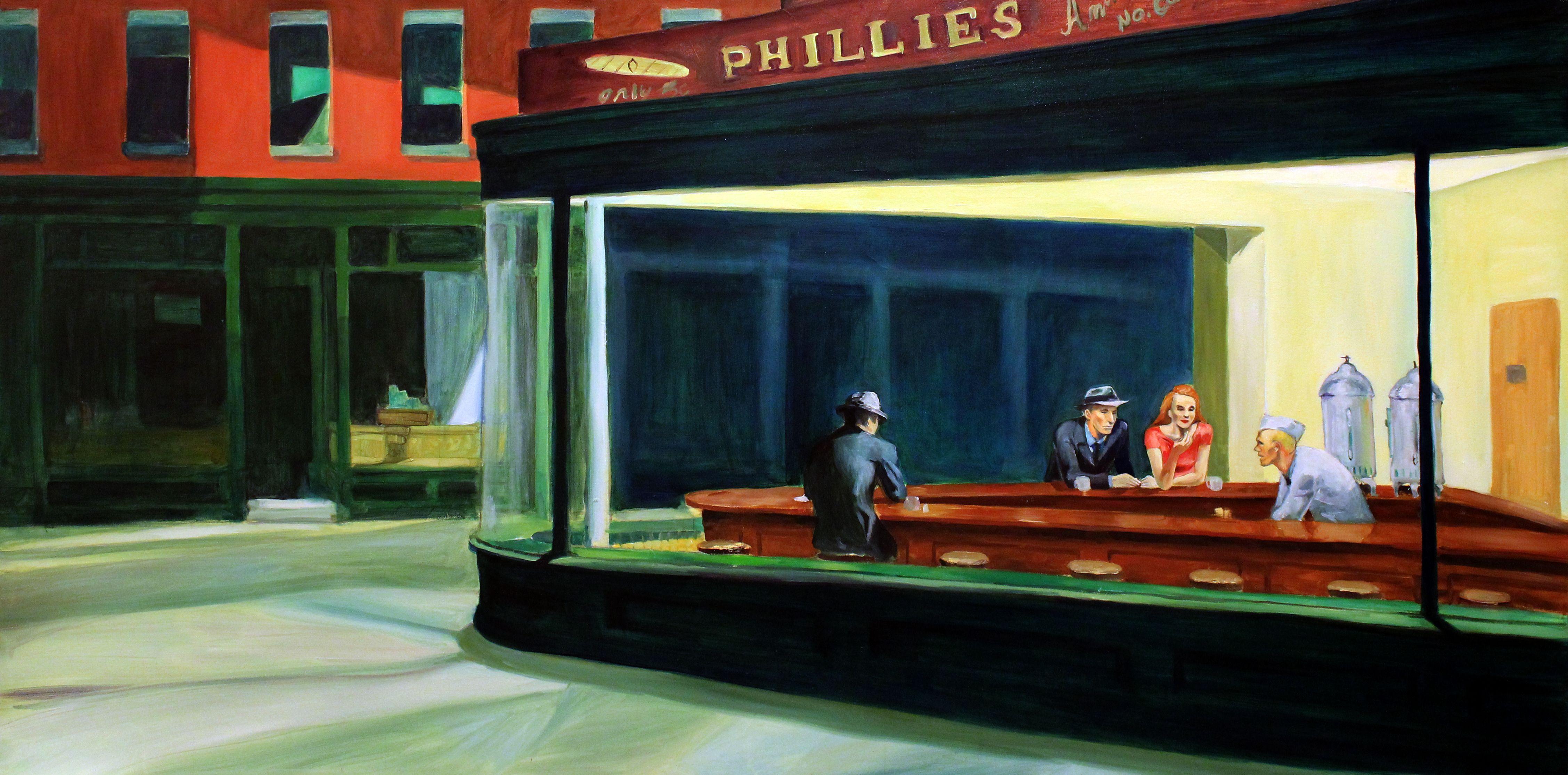 Edward Hopper Nighthawks Anteater