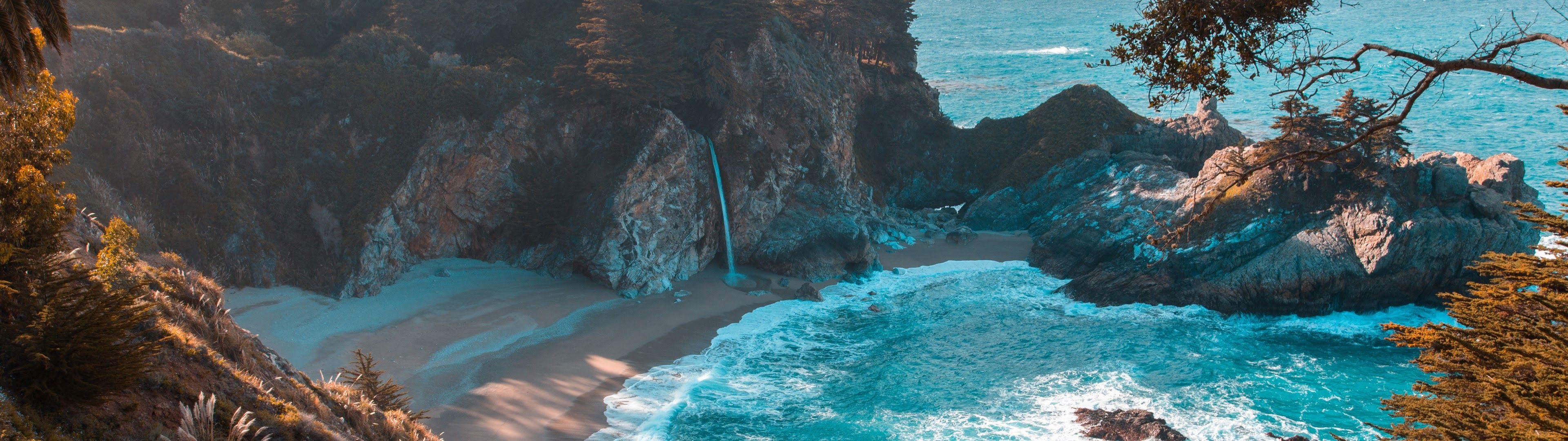 3840X1080 HD Dual Monitor Beach Wallpapers Top Free 3840X1080 HD Dual