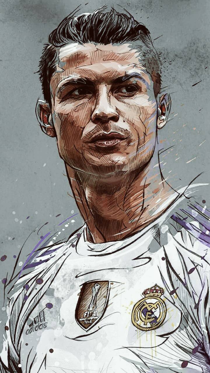 Ronaldo Cartoon iPhone Wallpapers Top Free Ronaldo Cartoon iPhone