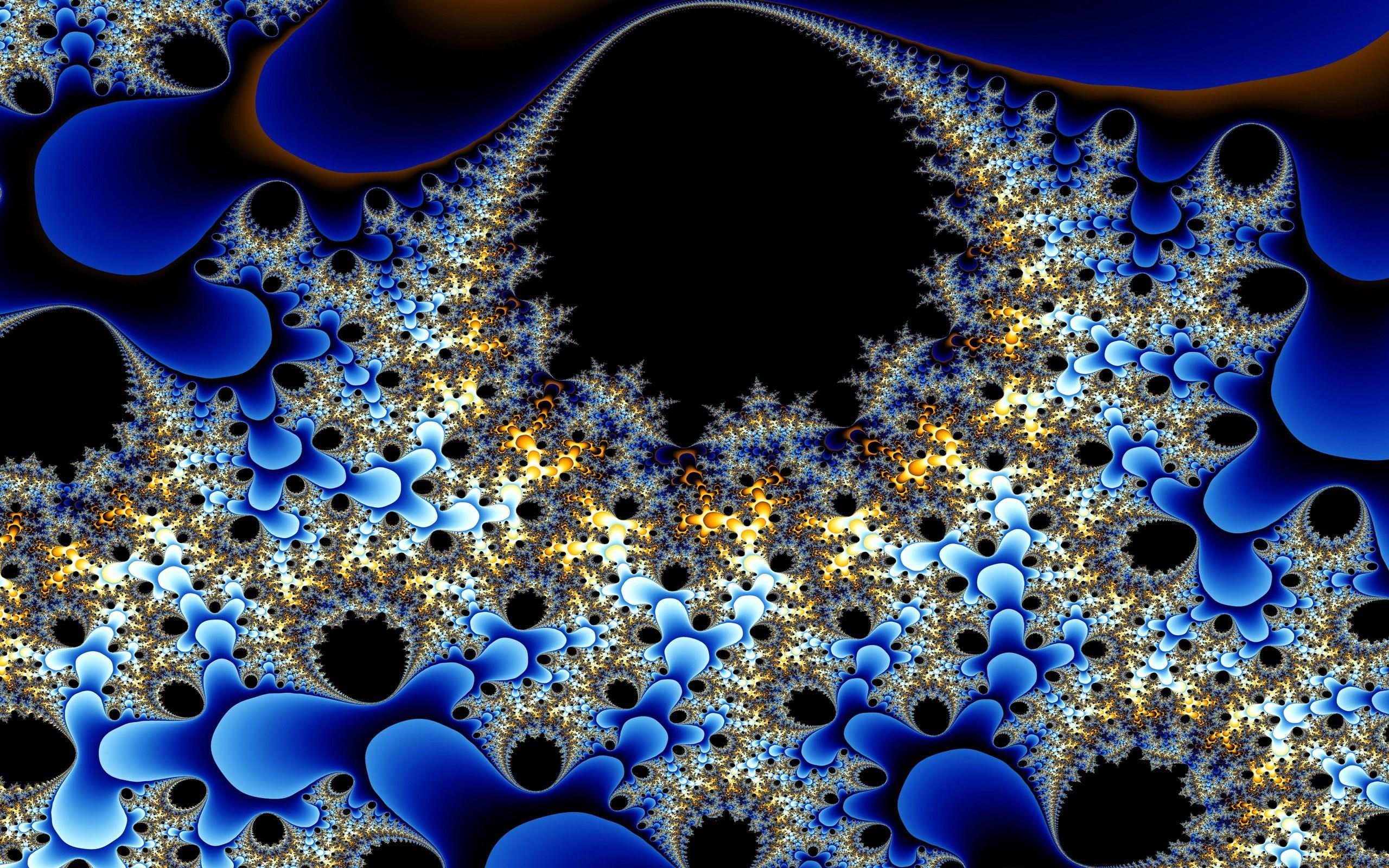 Blue Fractal Wallpapers Top Free Blue Fractal Backgrounds WallpaperAccess