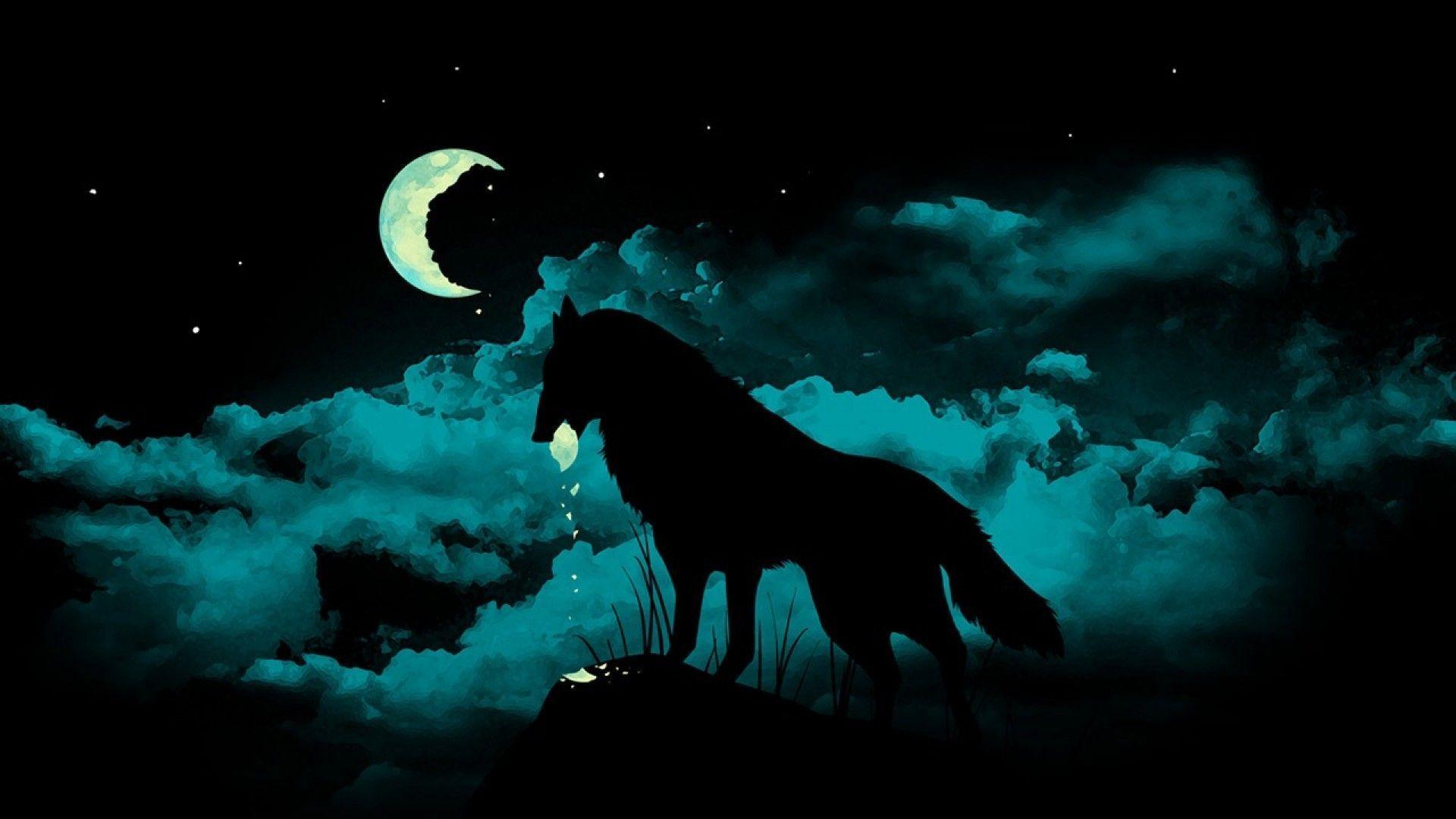 Wolf and Moon Wallpapers Top Free Wolf and Moon Backgrounds