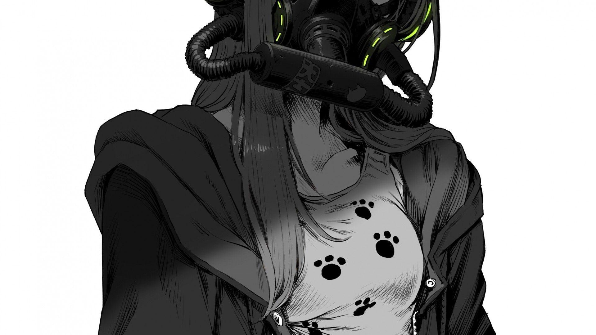 Black and White Mask Anime Wallpapers Top Free Black and White Mask