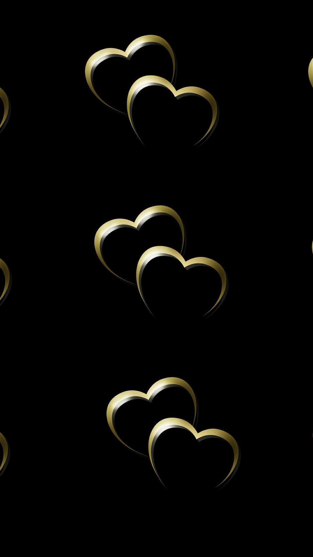 Gold Heart Wallpapers Top Free Gold Heart Backgrounds WallpaperAccess