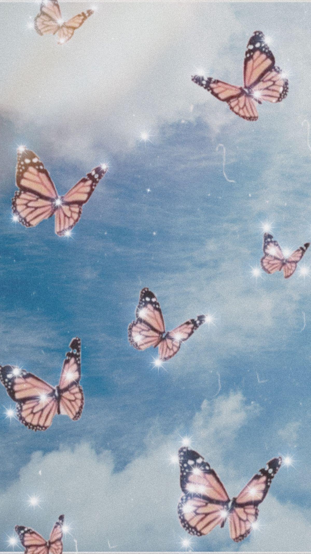 Butterfly Tumblr Rose Gold Aesthetic Wallpaper Rose Gold Aesthetic