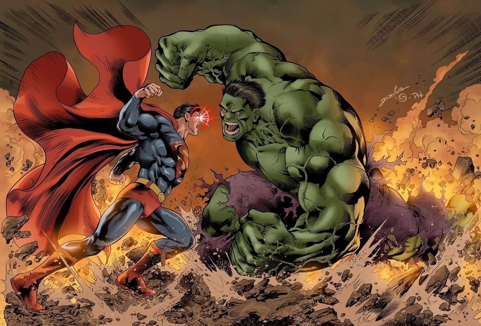 Hulk vs Superman Wallpapers Top Free Hulk vs Superman Backgrounds WallpaperAccess