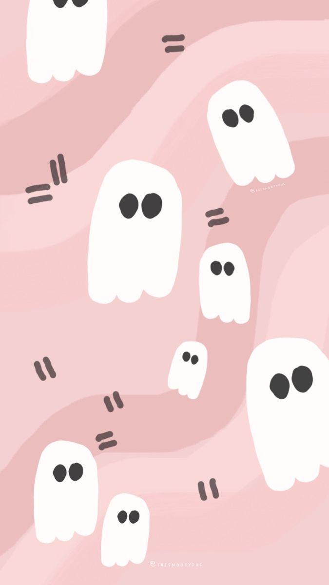 Pink Ghost Wallpapers Top Free Pink Ghost Backgrounds WallpaperAccess