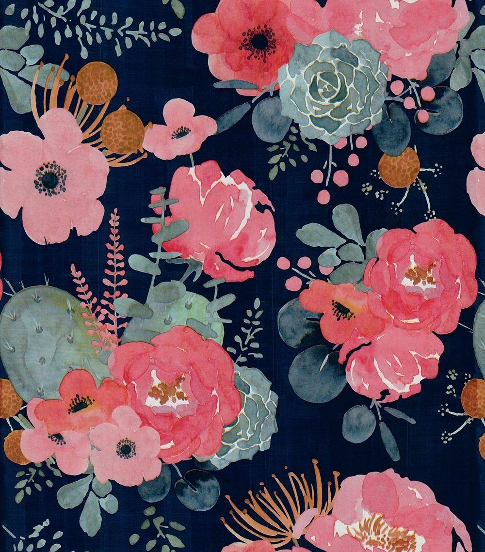 Navy Blue Floral Wallpapers Top Free Navy Blue Floral Backgrounds WallpaperAccess