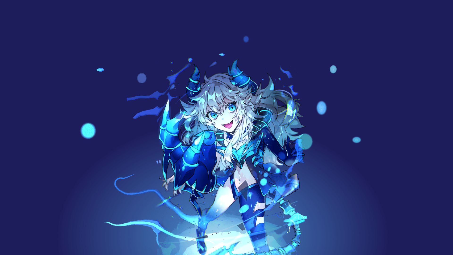 Blue and White Anime Wallpapers Top Free Blue and White Anime