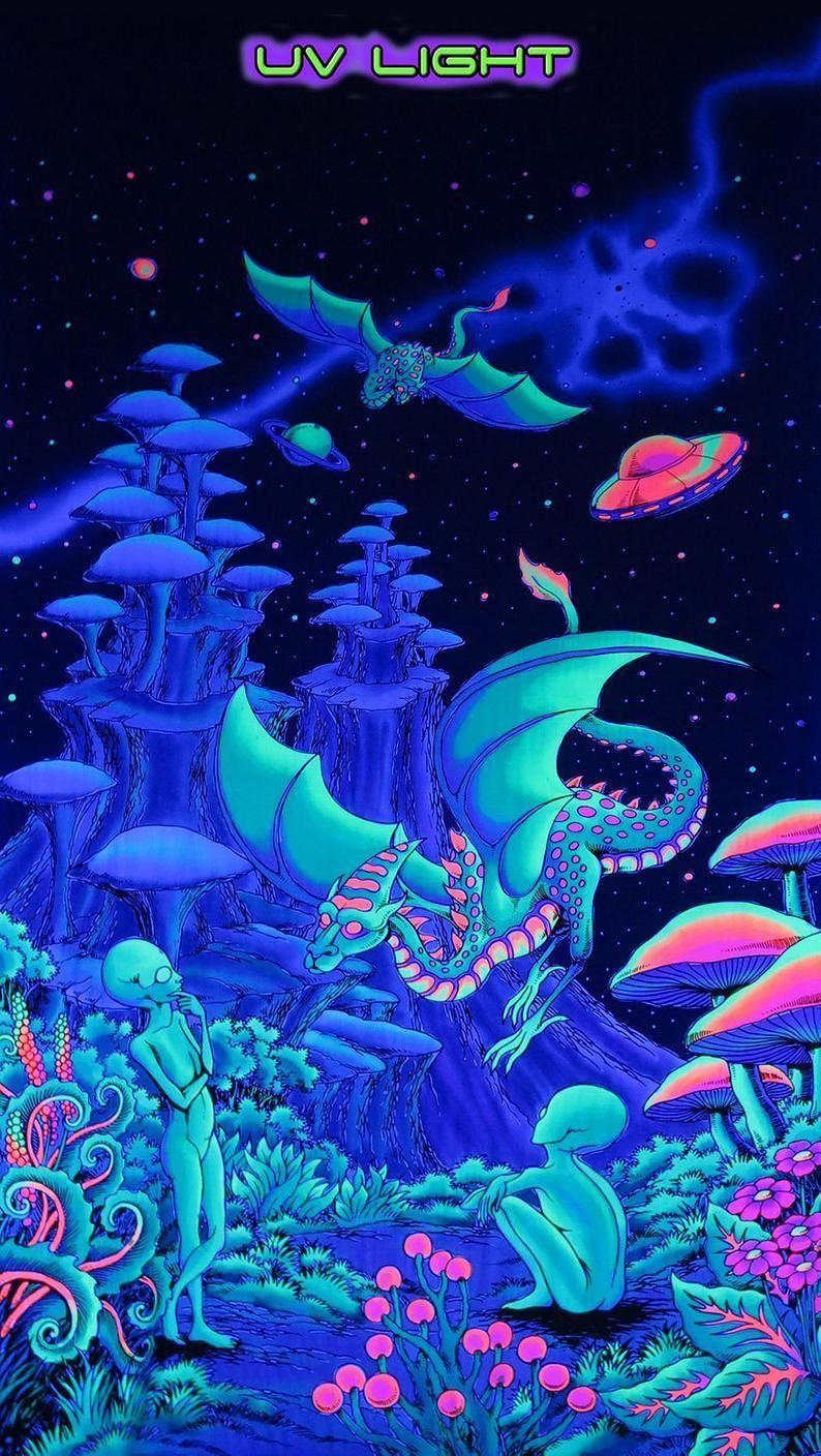 Black Light Art Wallpapers Top Free Black Light Art Backgrounds