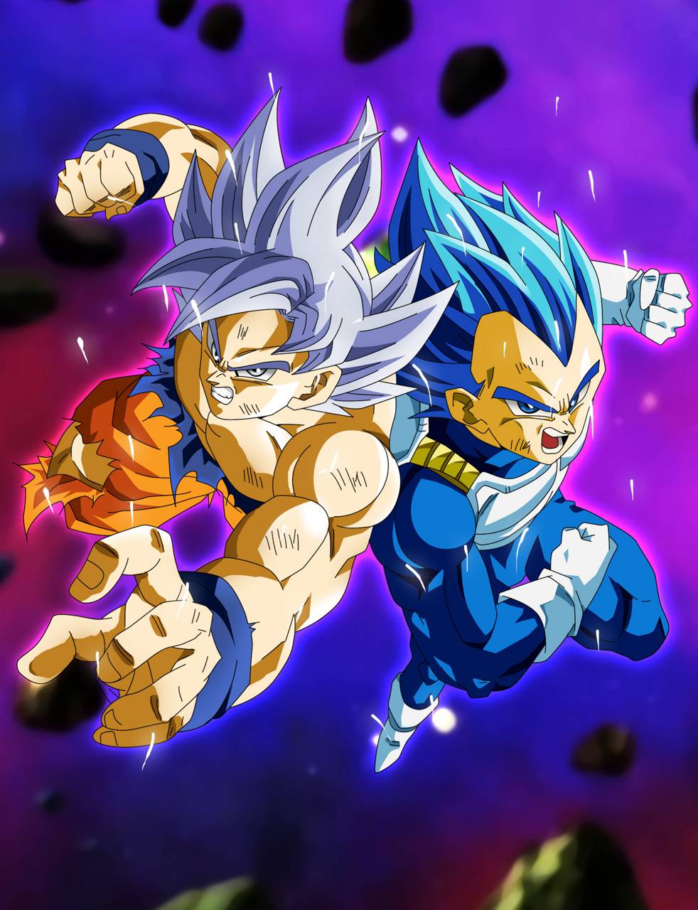 Goku and Vegeta Blue Wallpapers Top Free Goku and Vegeta Blue