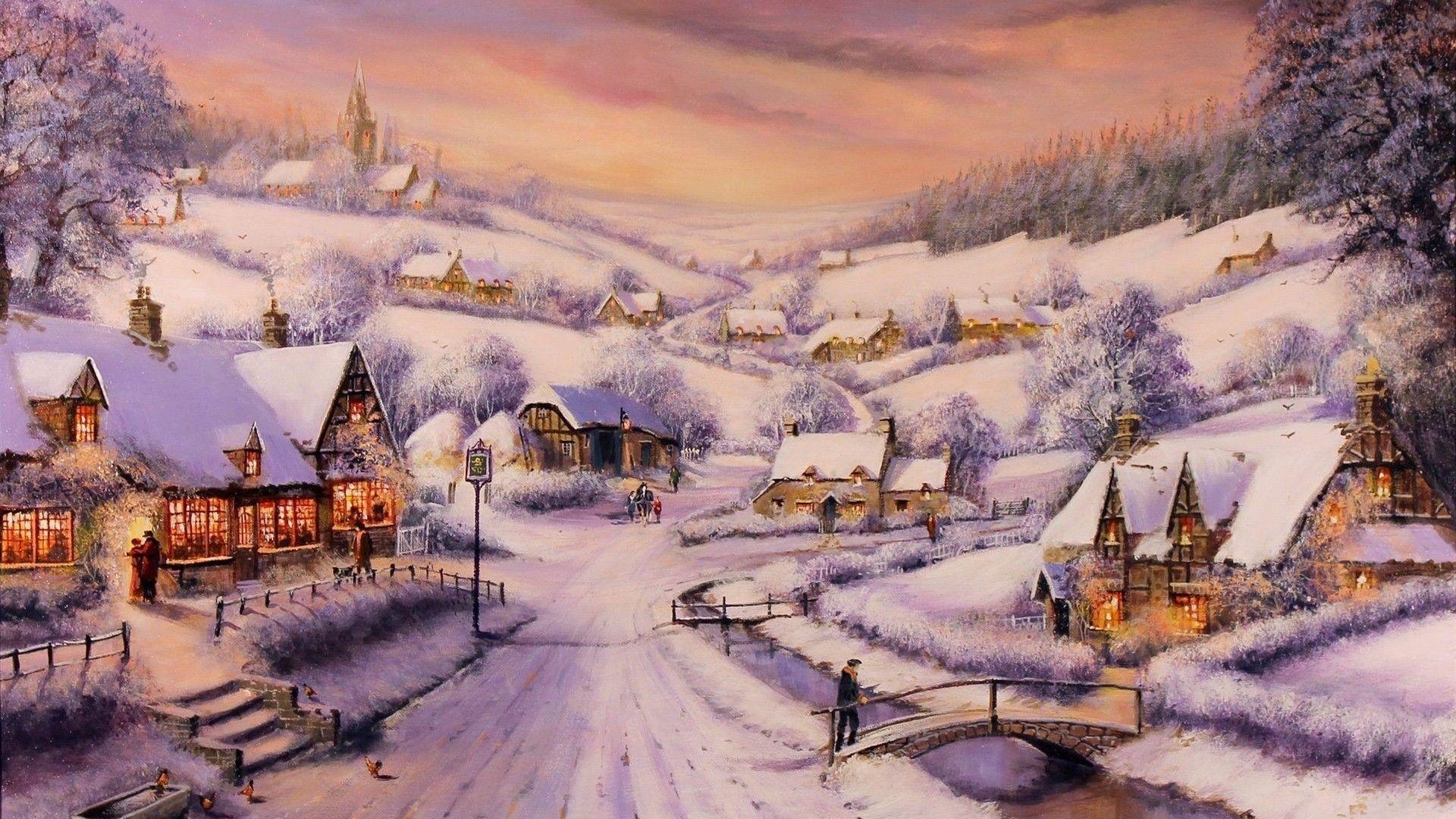 Winter Village Wallpapers Top Free Winter Village Backgrounds