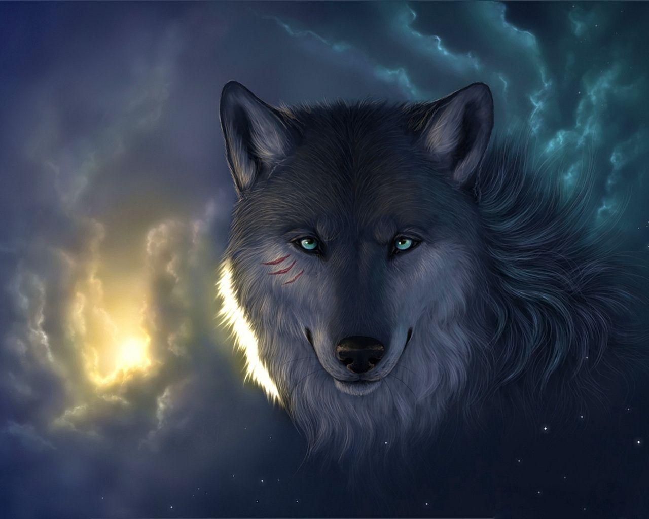 Wolf Art Wallpapers Top Free Wolf Art Backgrounds WallpaperAccess