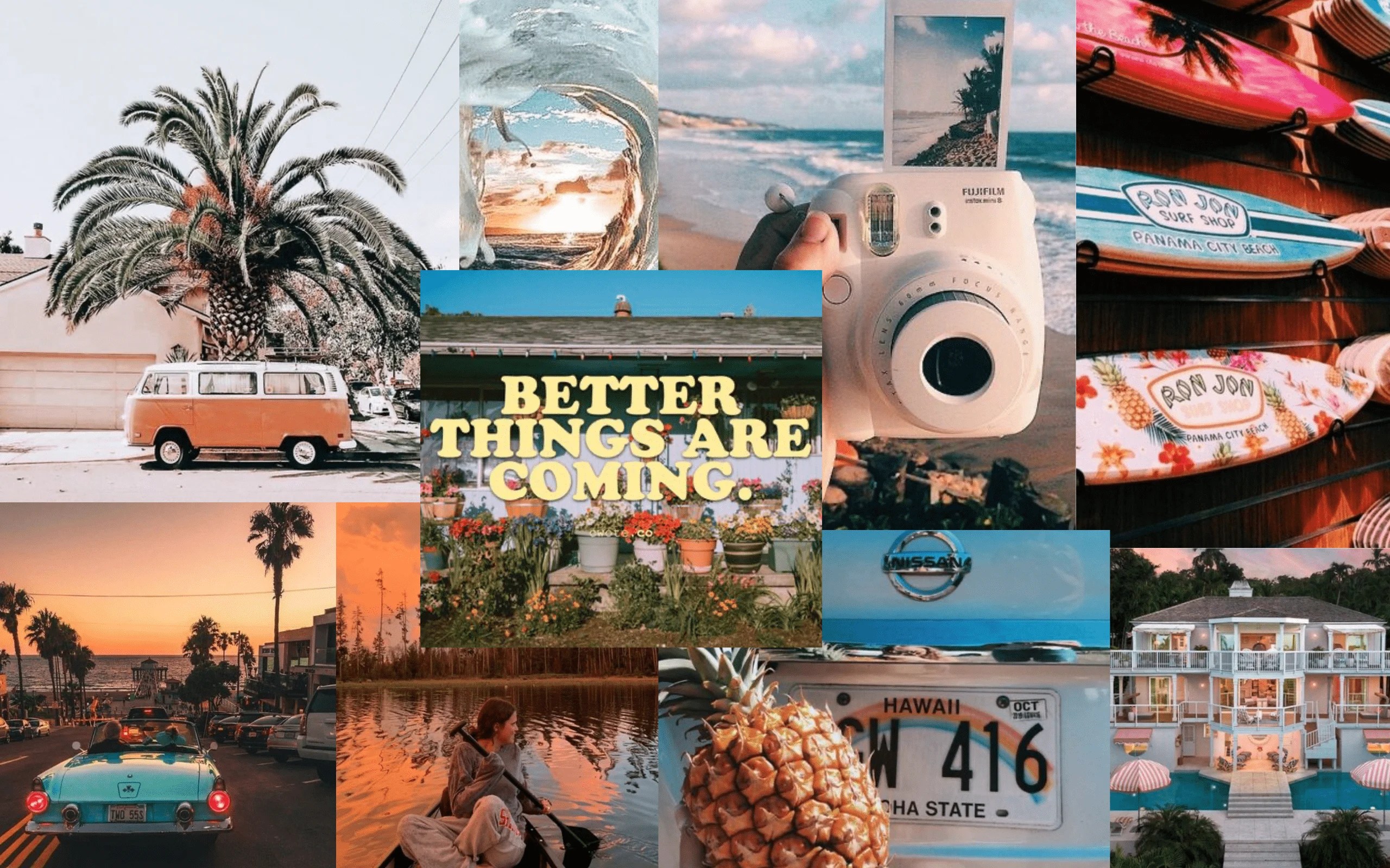 Collage Aesthetic Summer Laptop Wallpapers Top Free Collage Aesthetic