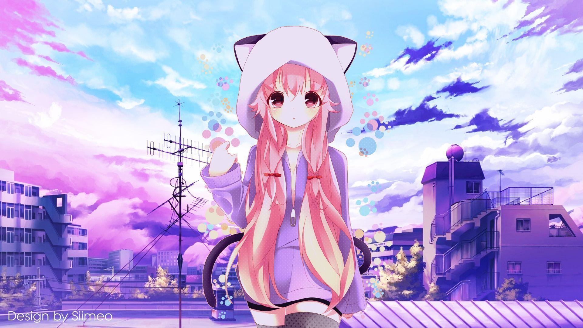 Anime Cute Pink Desktop Wallpapers Top Free Anime Cute Pink Desktop