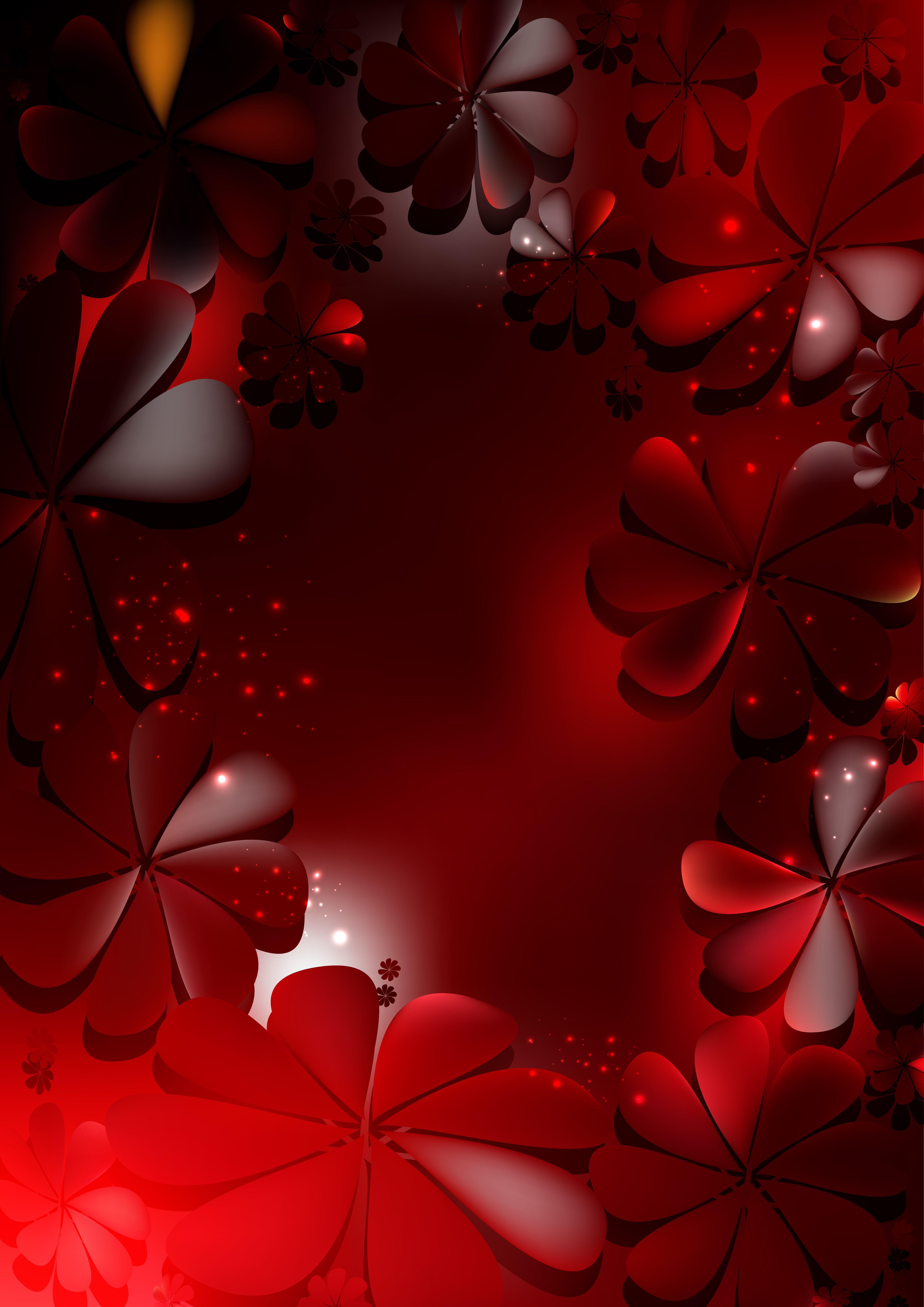Red and Black Floral Wallpapers Top Free Red and Black Floral