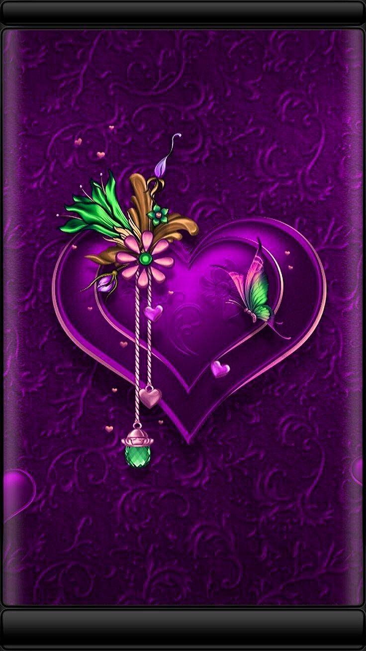 Black and Purple Heart Wallpapers Top Free Black and Purple Heart
