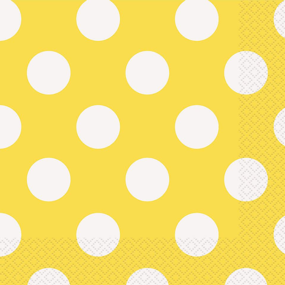 Yellow And Black Polka Dot Background