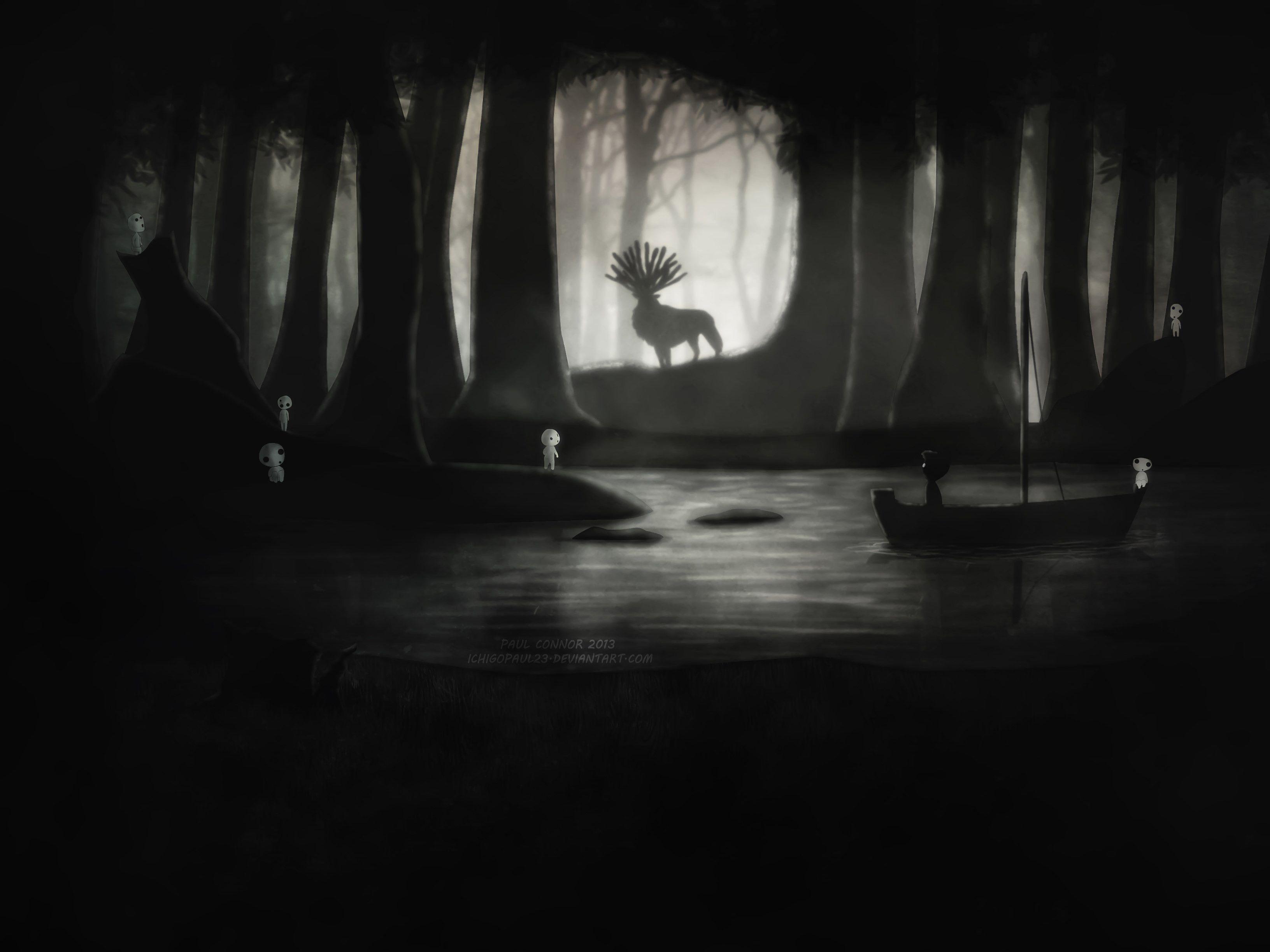 Black and White Studio Ghibli Wallpapers Top Free Black and White