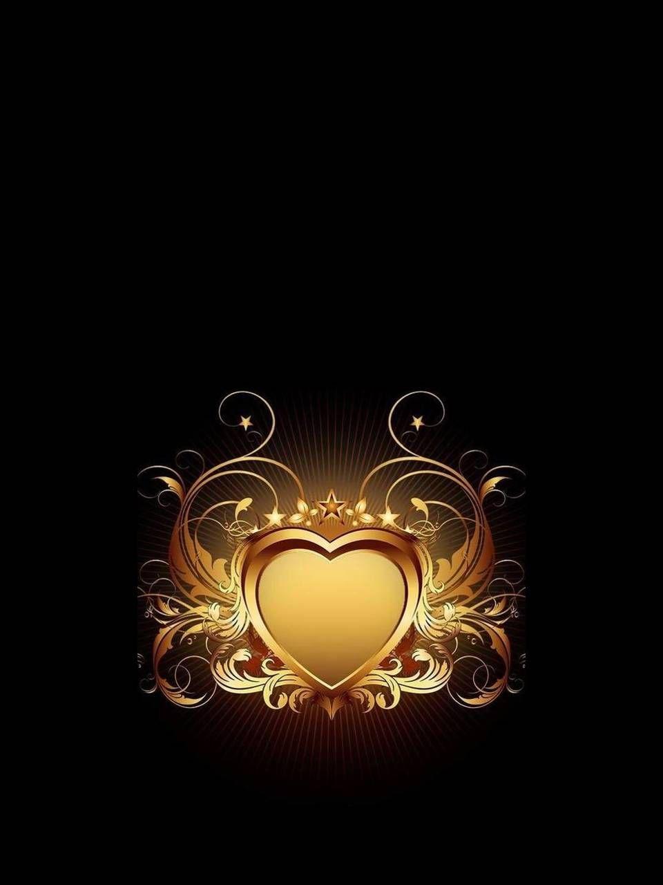 Golden Heart Wallpapers Top Free Golden Heart Backgrounds