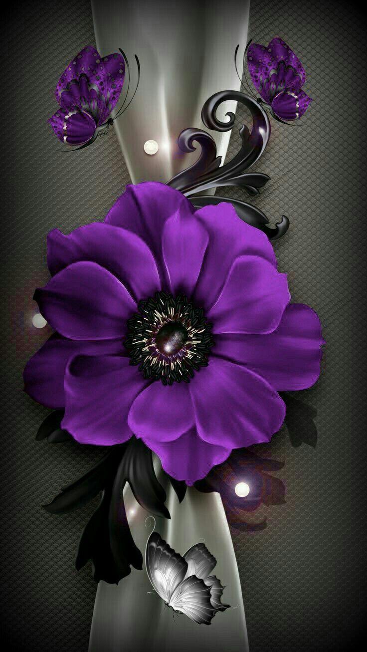 Abstract Purple Flower Phone Wallpapers Top Free Abstract Purple Flower Phone Backgrounds