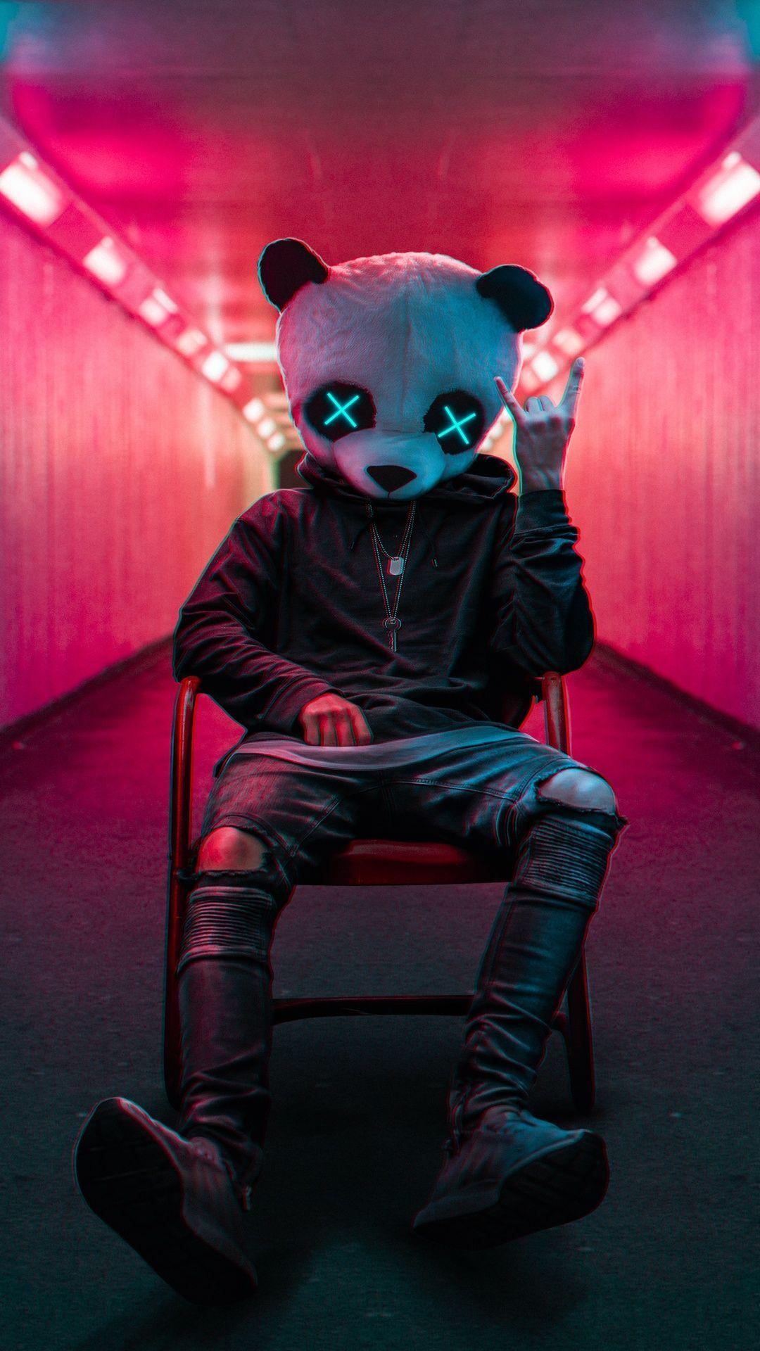 Neon Panda Wallpapers Top Free Neon Panda Backgrounds WallpaperAccess