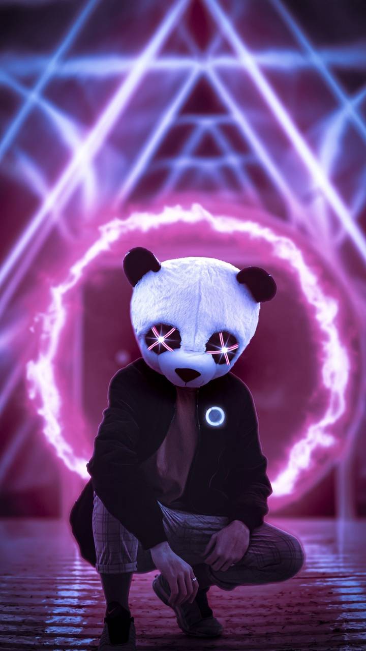 Neon Panda Wallpapers Top Free Neon Panda Backgrounds WallpaperAccess