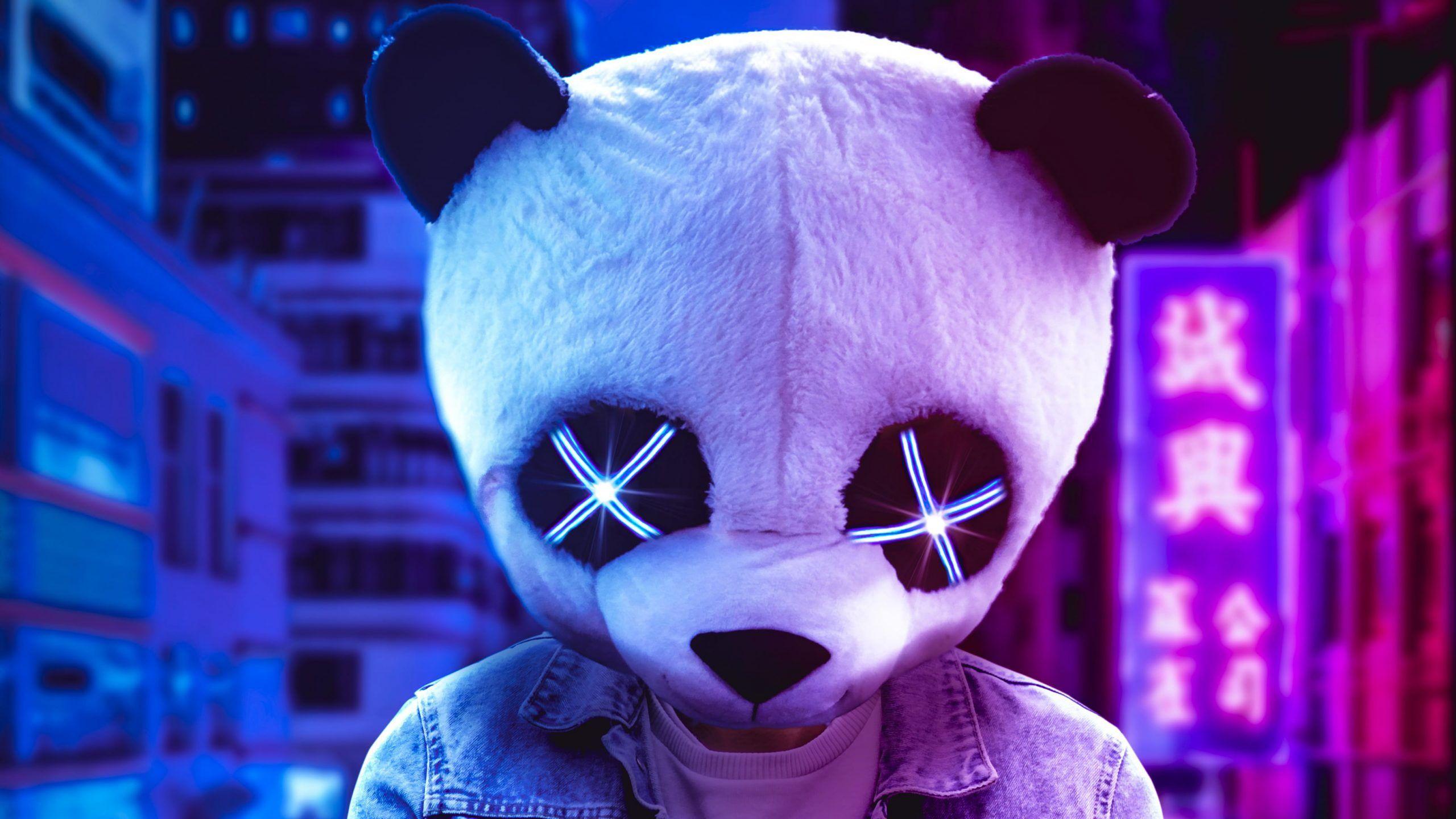 Neon Panda Wallpapers Top Free Neon Panda Backgrounds WallpaperAccess