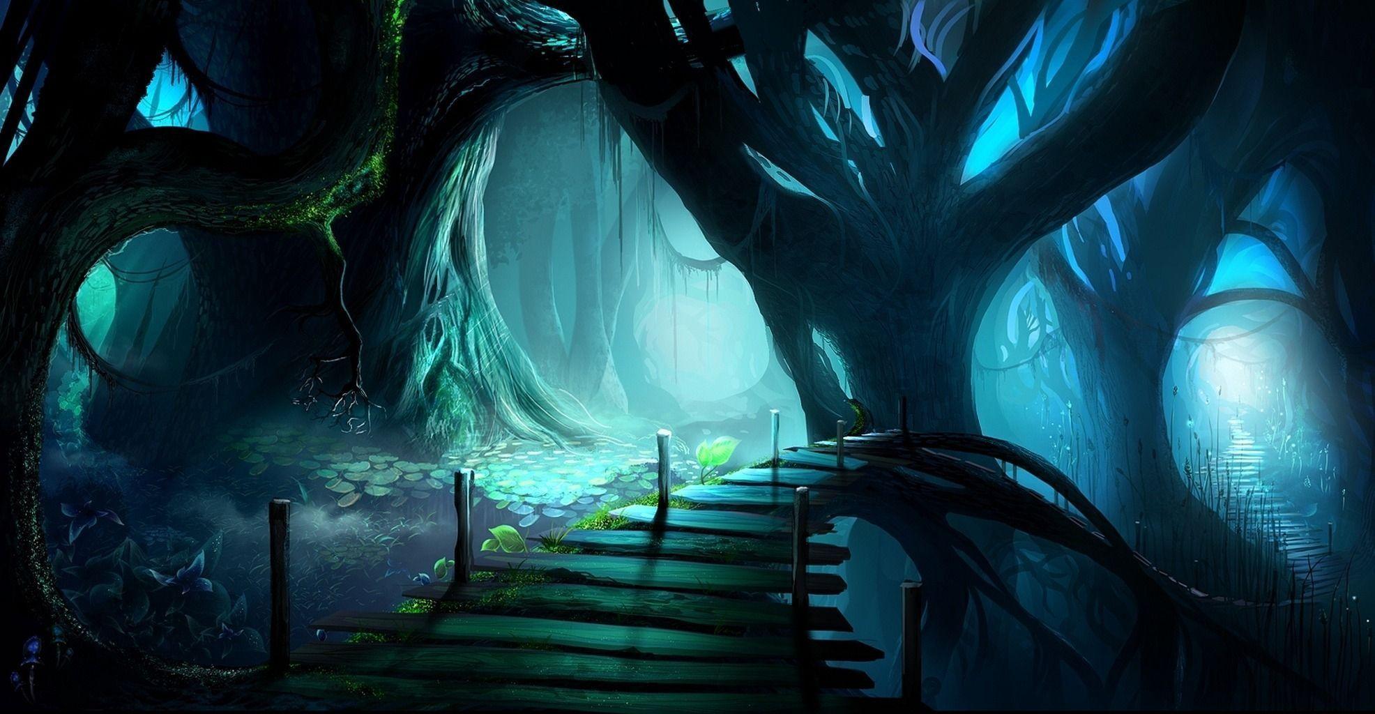 Anime Dark Forest Wallpapers Top Free Anime Dark Forest Backgrounds