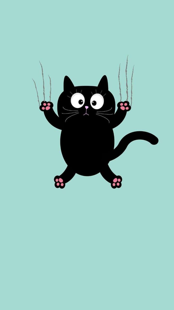 Cute Cartoon Cat iPhone Wallpapers Top Free Cute Cartoon Cat iPhone