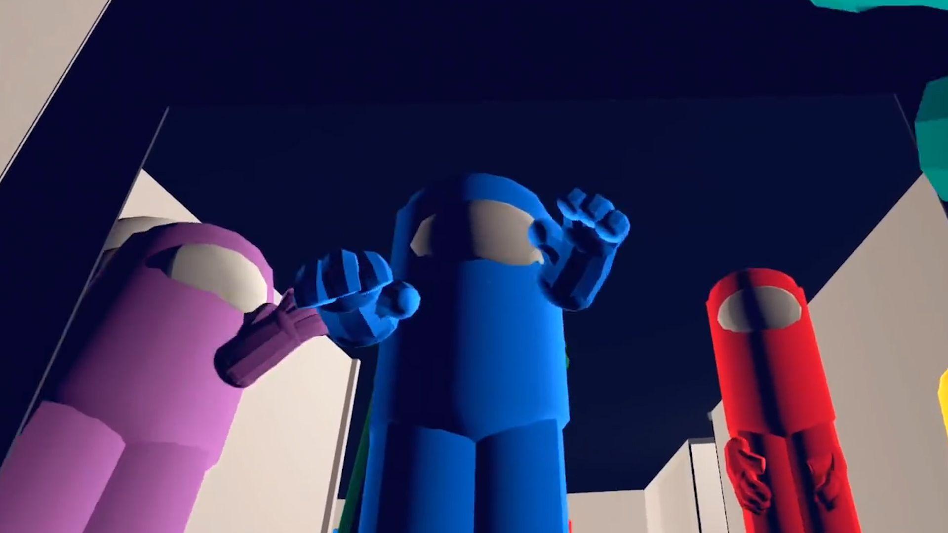 Among Us Blue Wallpapers Top Free Among Us Blue Backgrounds