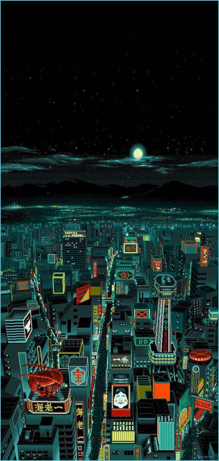 Neon Pixel Wallpapers Top Free Neon Pixel Backgrounds WallpaperAccess