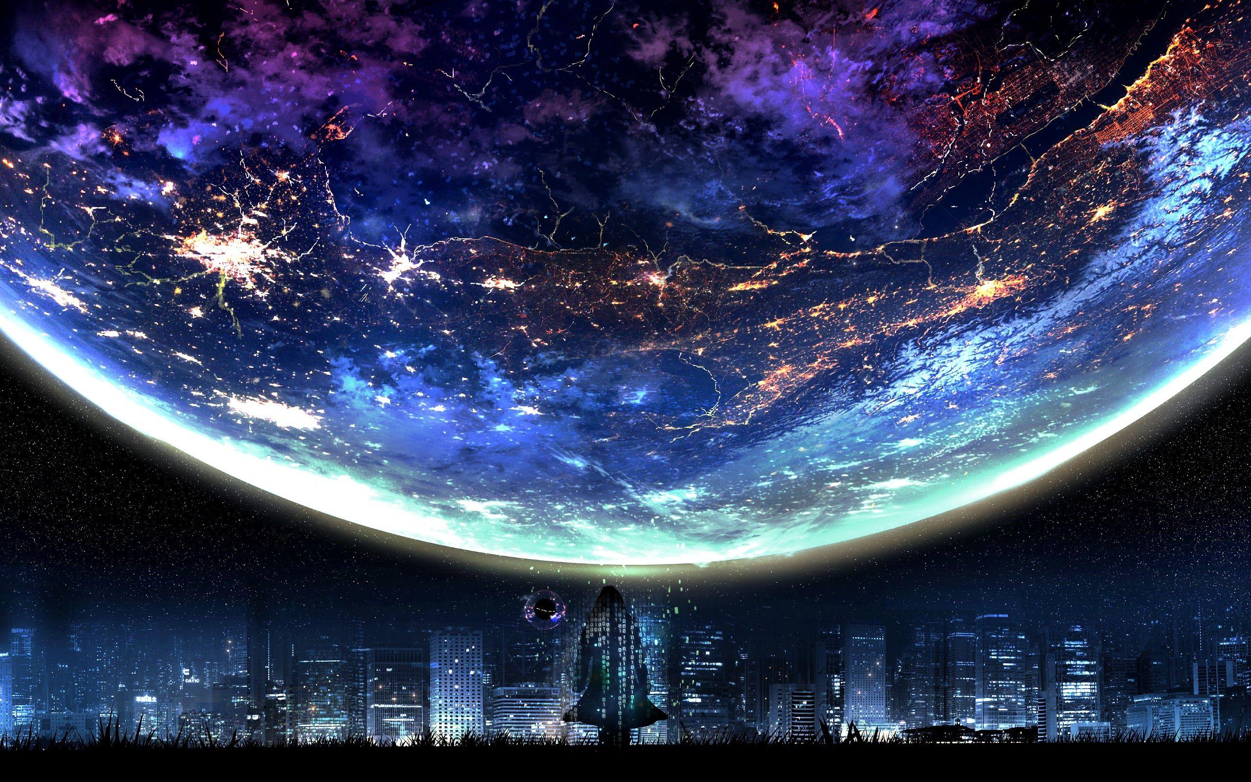 4K Anime Space Wallpapers Top Free 4K Anime Space Backgrounds WallpaperAccess