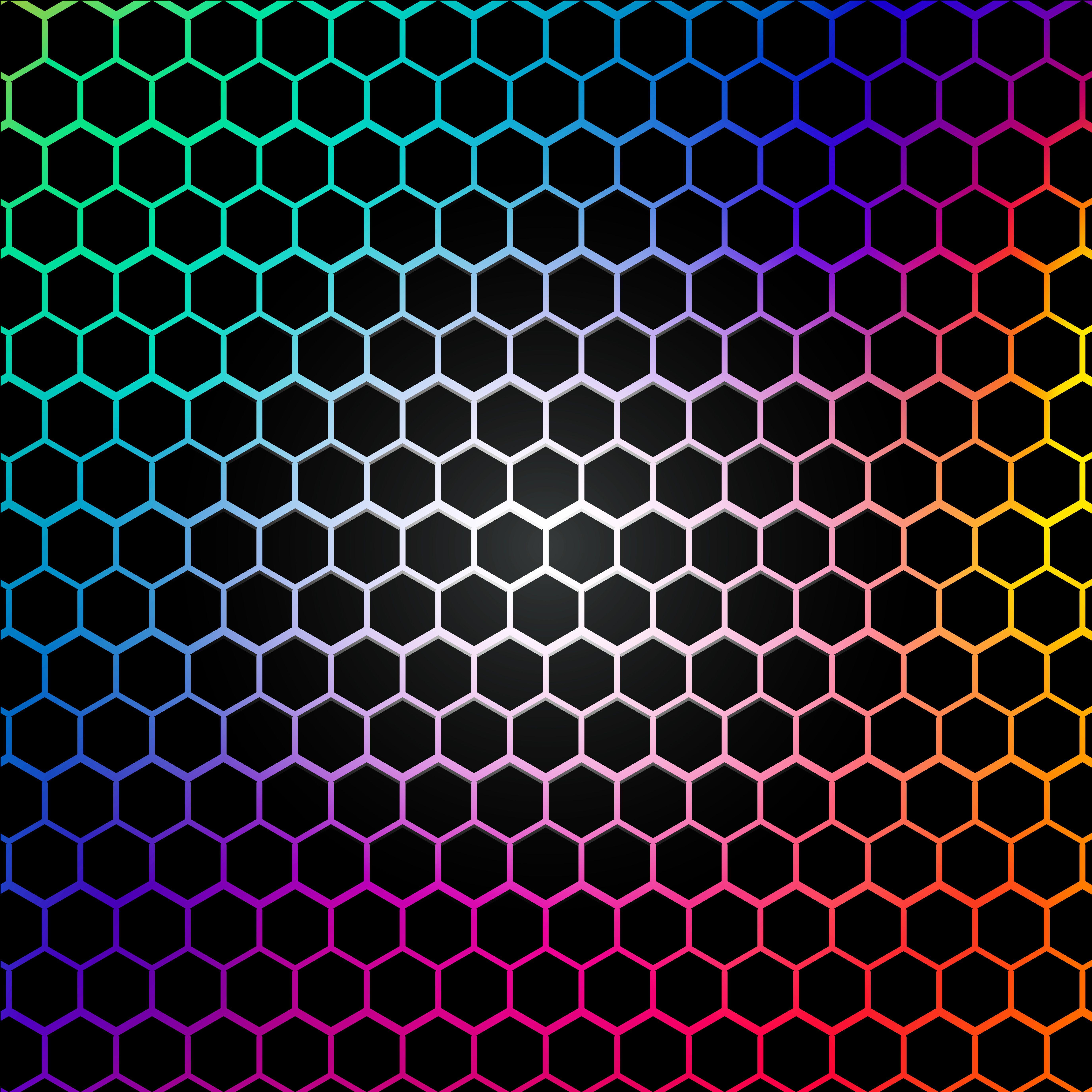 Rainbow Hexagon Wallpapers Top Free Rainbow Hexagon Backgrounds