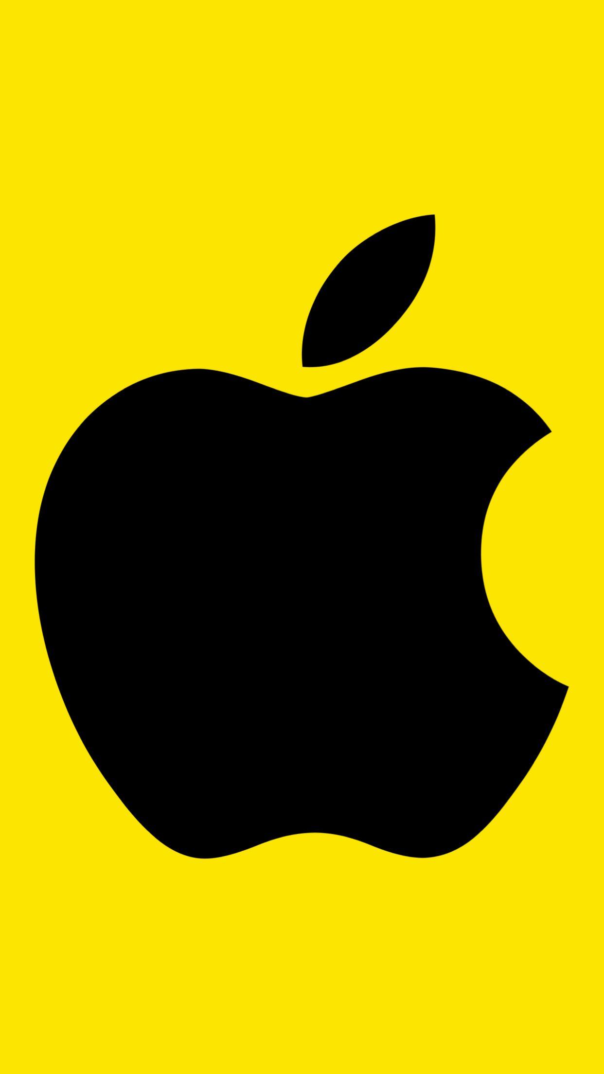 Yellow Apple iPhone Wallpapers Top Free Yellow Apple iPhone Backgrounds WallpaperAccess