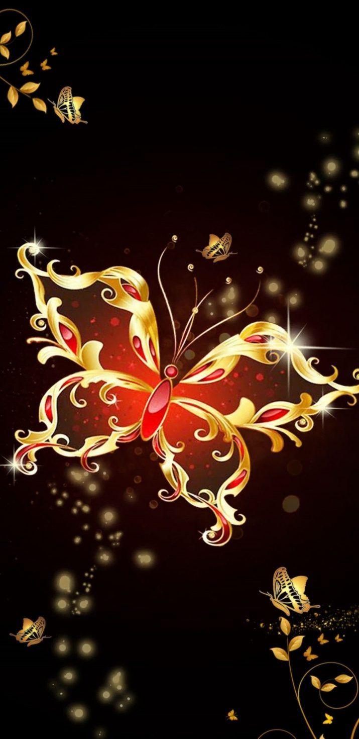Gold and Black Butterfly Wallpapers Top Free Gold and Black Butterfly