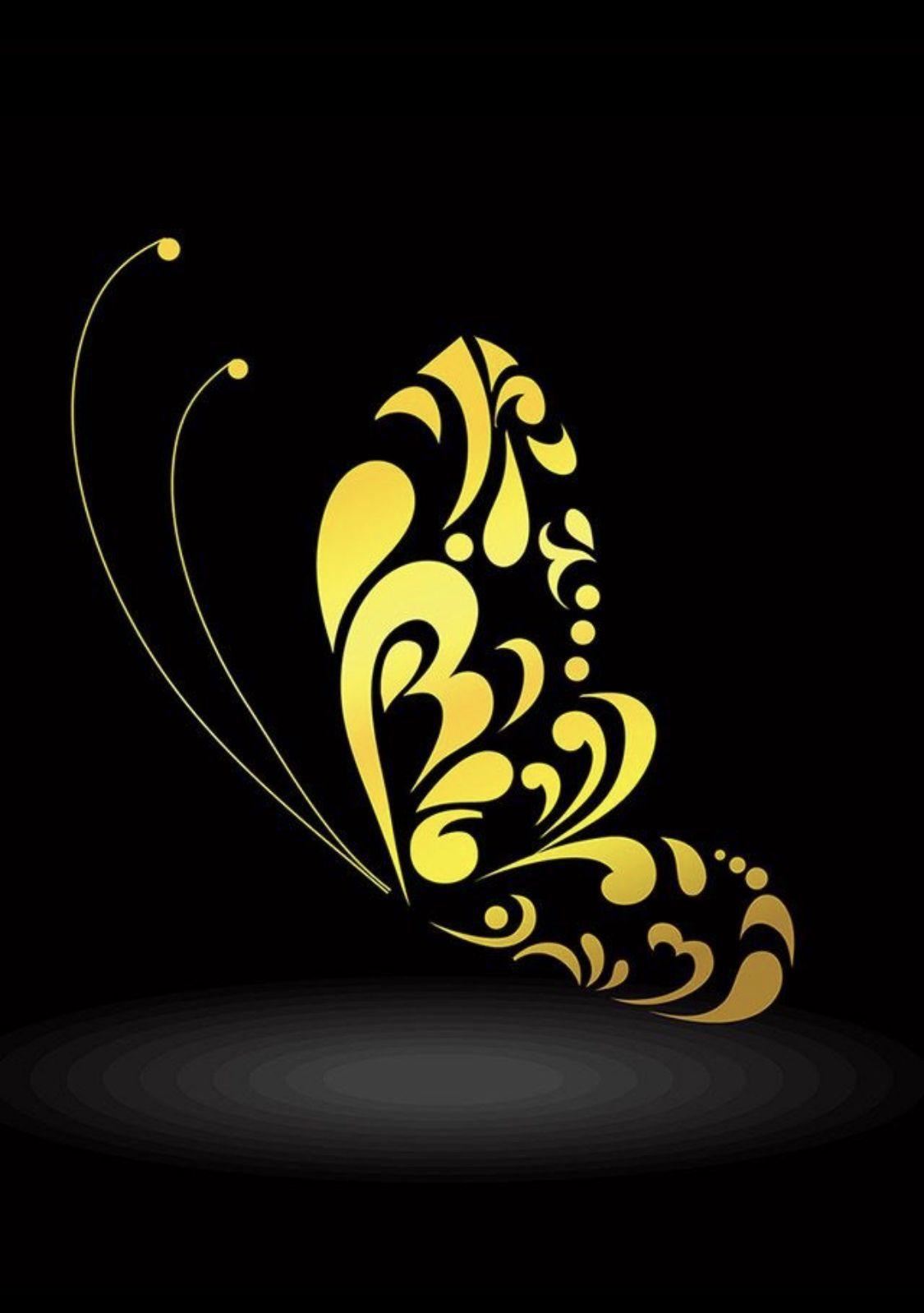 Gold and Black Butterfly Wallpapers Top Free Gold and Black Butterfly