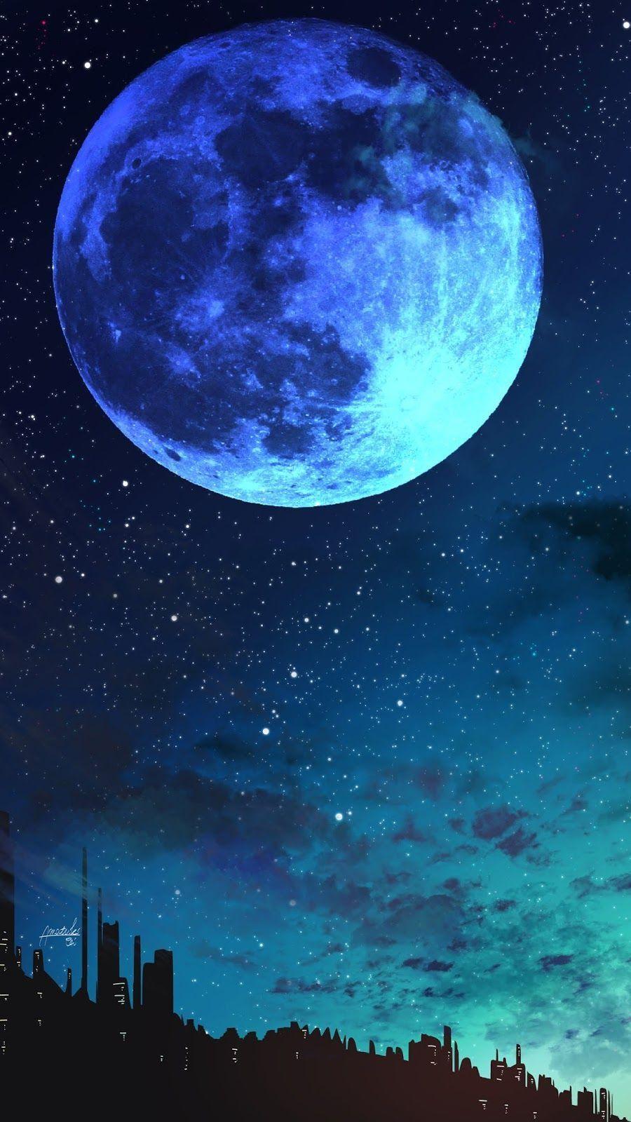 Blue Moon Anime Wallpapers Top Free Blue Moon Anime Backgrounds