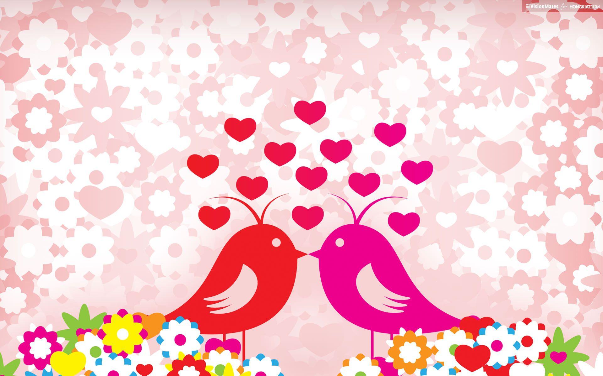 Pink Love Birds Wallpapers Top Free Pink Love Birds Backgrounds WallpaperAccess